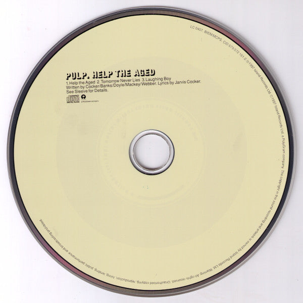 Pulp : Help The Aged (CD, Single)