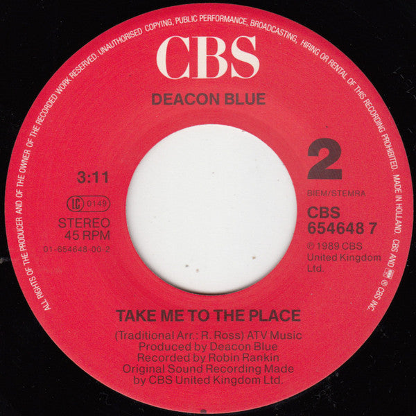 Deacon Blue : Wages Day (7", Single)