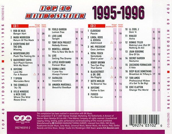 Various : Top 40 Hitdossier 1995-1996 (2xCD, Comp)