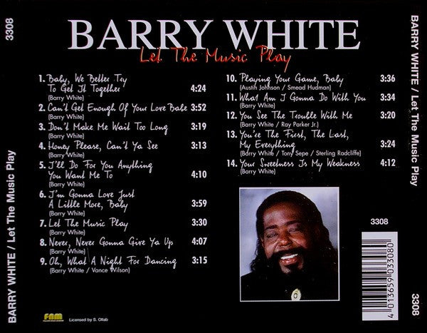 Barry White : Let The Music Play (CD, Comp, RE)