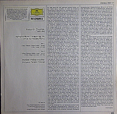 Antonín Dvořák, Berliner Philharmoniker, Ferenc Fricsay : Symphonie Nr. 9  "Aus Der Neuen Welt" (LP, Album)