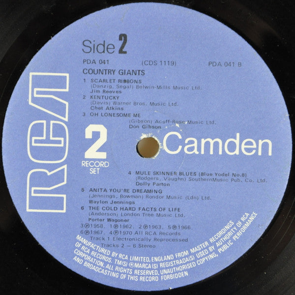 Various : Country Giants Vol. 2 (2xLP, Comp)