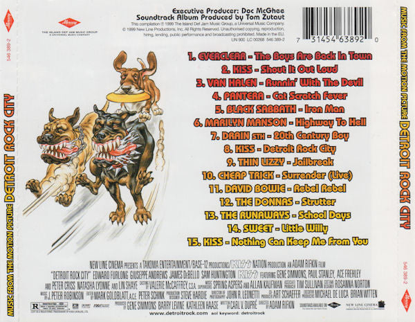 Various : Detroit Rock City (Music From The Motion Picture) (CD, Comp)