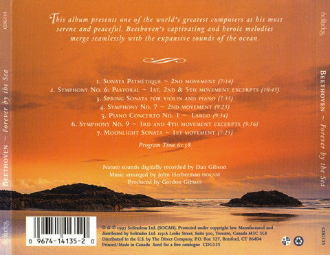 Dan Gibson : Beethoven - Forever By The Sea (CD, Album)