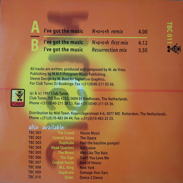 The Producer (3) : I've Got The Music (12")