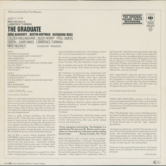 Simon & Garfunkel, Dave Grusin : The Graduate (Original Soundtrack) (LP, Album, RP)