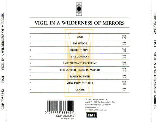 Fish : Vigil In A Wilderness Of Mirrors (CD, Album, EMI)