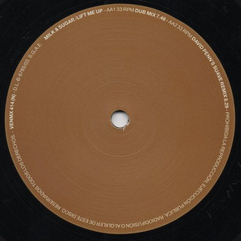 Milk & Sugar : Lift Me Up (Unreleased Mixes) (12")