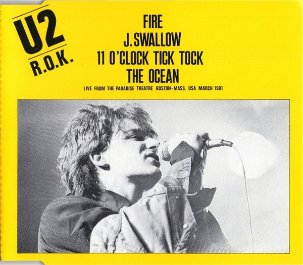 U2 : R.O.K. (Fire) (CD, Single, Bla)