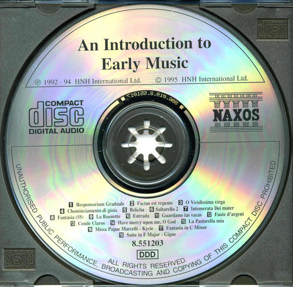 Various : An Introduction To Early Music (CD, Comp)