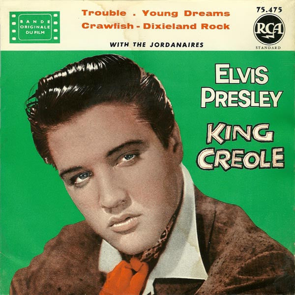 Elvis Presley With The Jordanaires : King Creole (7", EP, RE, Yel)