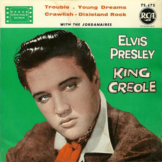 Elvis Presley With The Jordanaires : King Creole (7", EP, RE, Yel)