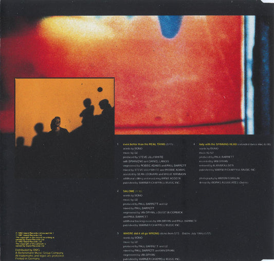 U2 : Even Better Than The Real Thing (CD, Single)