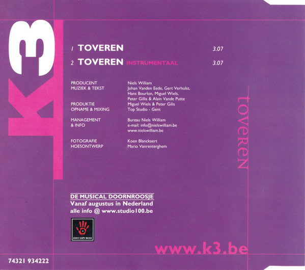 K3 : Toveren (CD, Maxi)