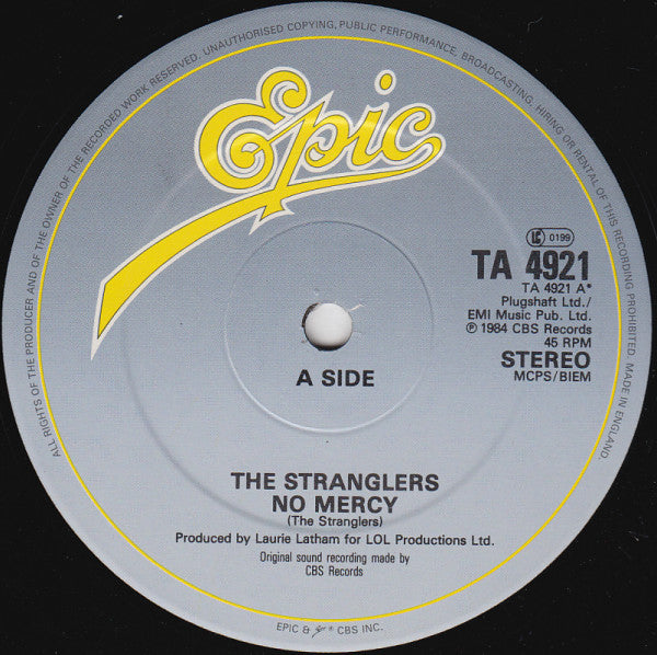 The Stranglers : No Mercy (12", Single)