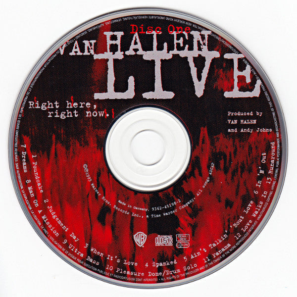 Van Halen : Live: Right Here, Right Now. (2xCD, Album)