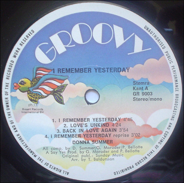 Donna Summer : I Remember Yesterday (LP, Album)