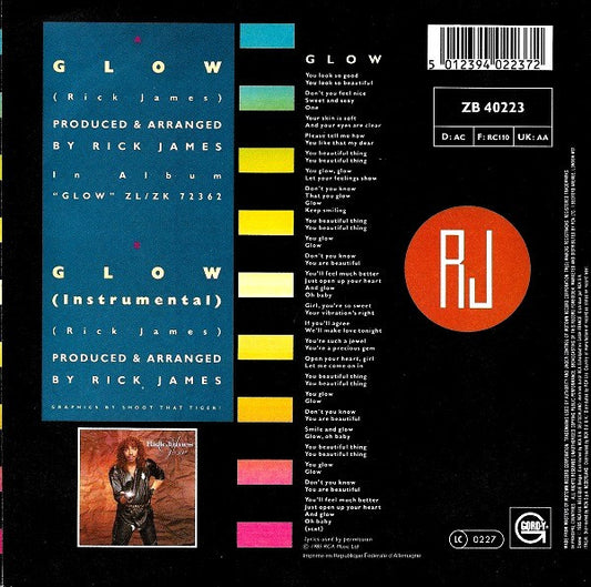 Rick James : Glow (7", Single)