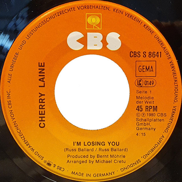 Cherry Laine : I'm Losing You (7", Single)