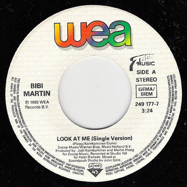 Bibi Martin : Look At Me (7", Single)