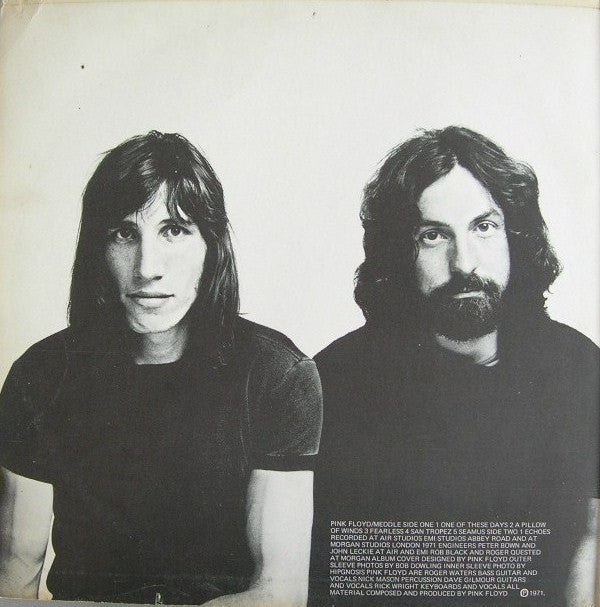 Pink Floyd : Meddle (LP, Album, RP, 'B')