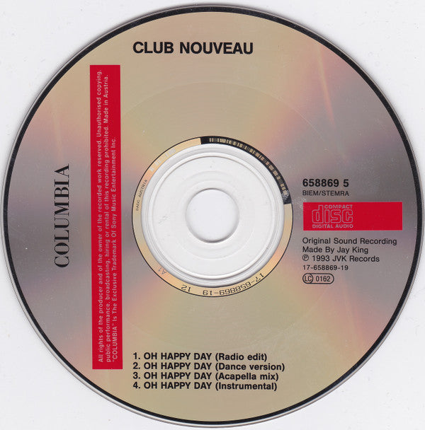 Club Nouveau : Oh Happy Day (CD, Maxi)