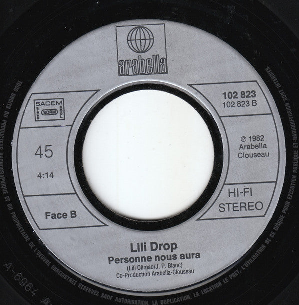 Lili Drop : T'Oublier (7", Single)