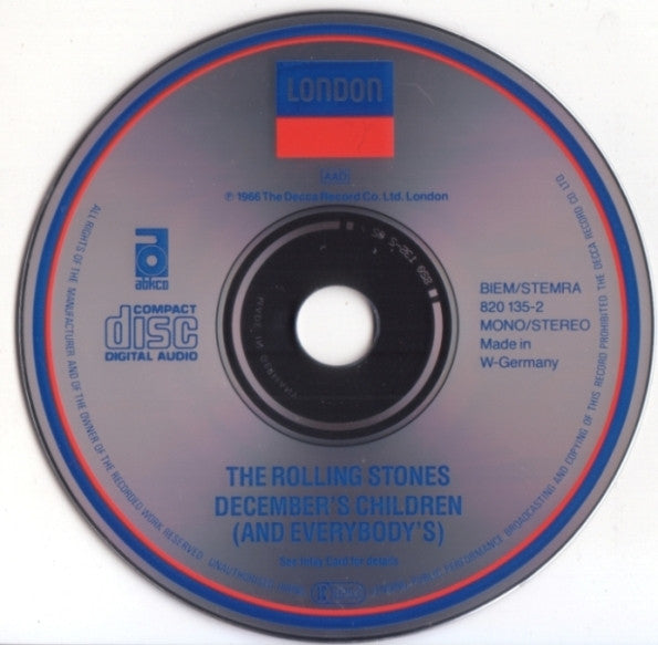 The Rolling Stones : December's Children (And Everybody's) (CD, Album, Mono, RE)