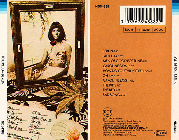 Lou Reed : Berlin (CD, Album, RE)