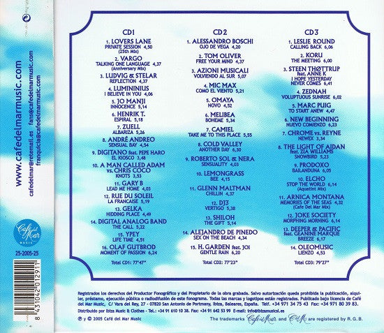 Various : Café Del Mar - 25th Anniversary (1980-2005) (3xCD, Comp)
