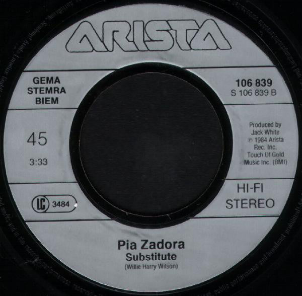 Jermaine Jackson / Pia Zadora : When The Rain Begins To Fall (7", Single)