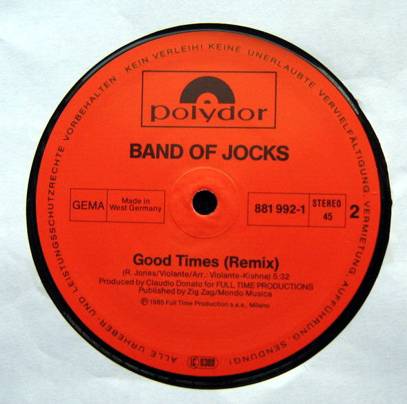 Band Of Jocks : Music In My Heart (12", Maxi)
