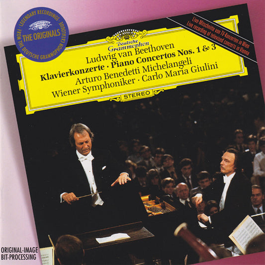 Ludwig van Beethoven - Arturo Benedetti Michelangeli, Wiener Symphoniker, Carlo Maria Giulini : Klavierkonzerte = Piano Concertos Nos. 1 & 3 (CD, Comp, RM)