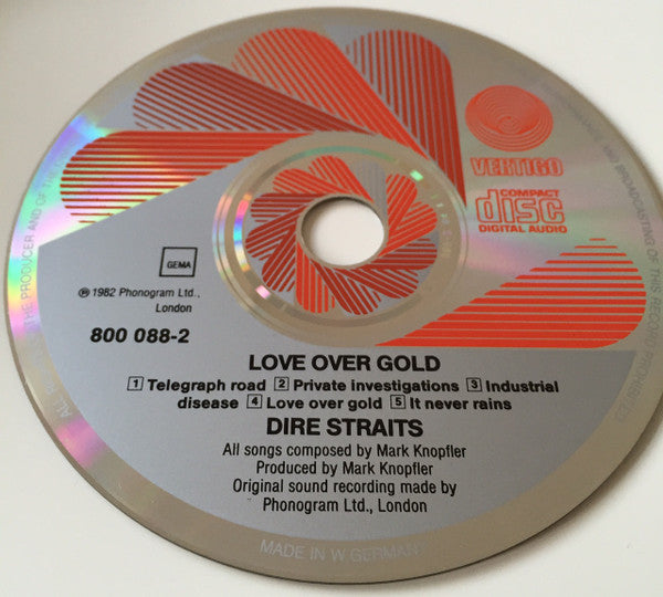 Dire Straits : Love Over Gold (CD, Album, RE, Red)