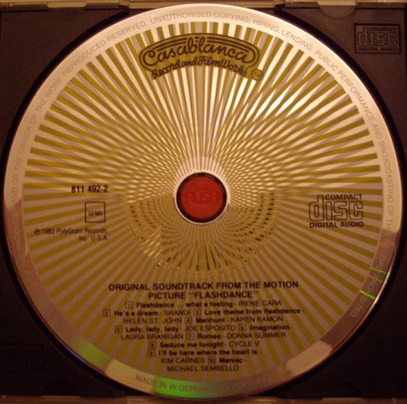 Various : Flashdance (Original Soundtrack From The Motion Picture) (CD, Album, RE)
