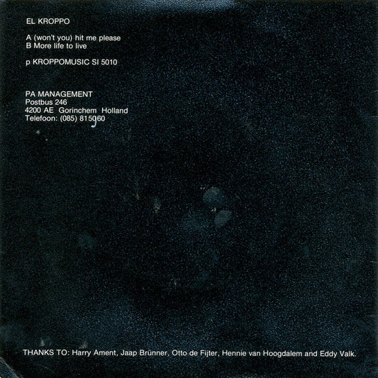 Ron Krop : El Kroppo (7")