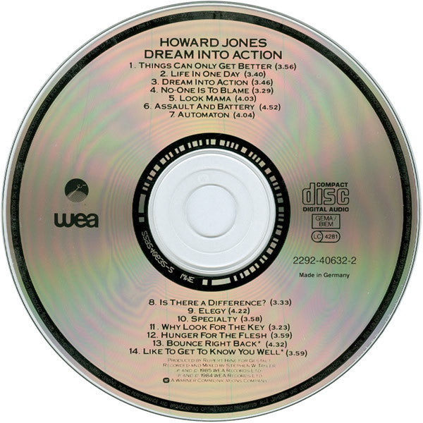 Howard Jones : Dream Into Action (CD, Album)