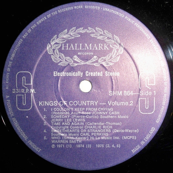 Various : Kings Of Country Vol.2 (LP, Comp)