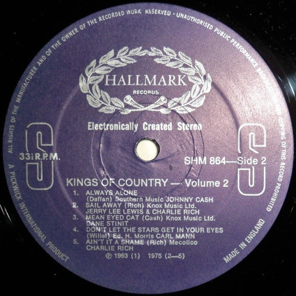 Various : Kings Of Country Vol.2 (LP, Comp)