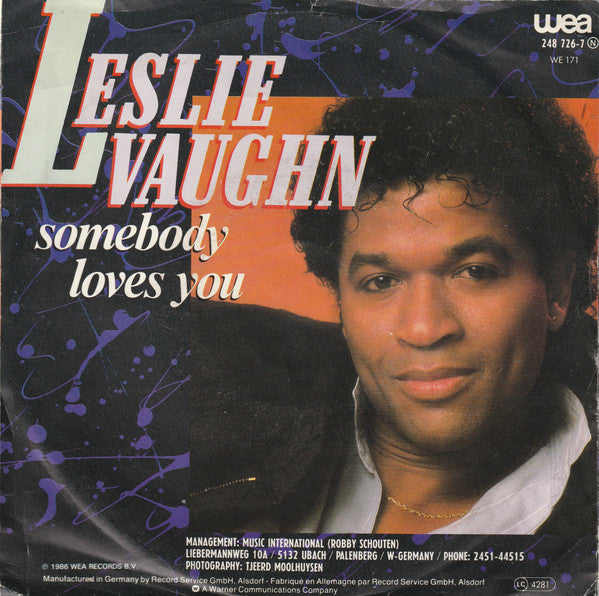 Leslie Vaughn : Somebody Loves You (7", Single)