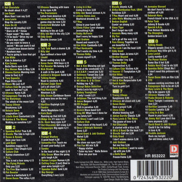 Various : Greatest Hits Of The 80's (8xCD, Comp + Box)
