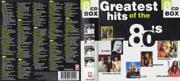 Various : Greatest Hits Of The 80's (8xCD, Comp + Box)