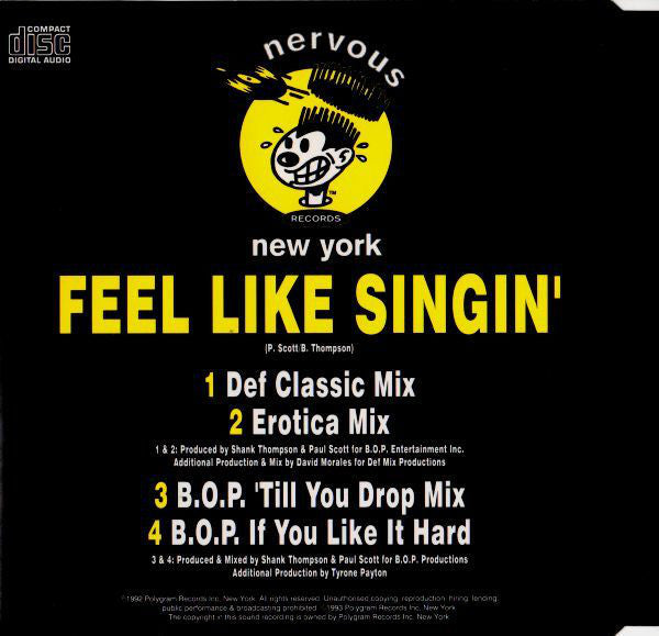 Sandy B : Feel Like Singin' (CD, Single)