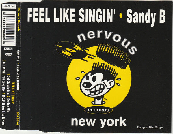Sandy B : Feel Like Singin' (CD, Single)