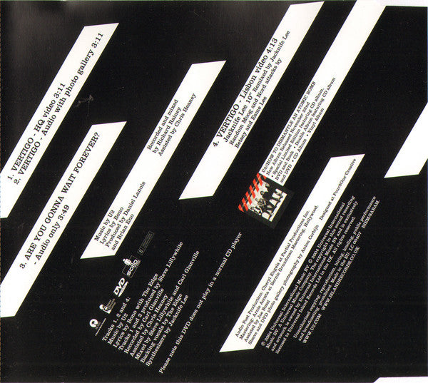 U2 : Vertigo (DVD-V, Single, PAL)