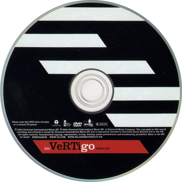 U2 : Vertigo (DVD-V, Single, PAL)