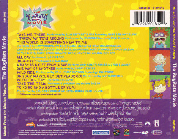Various : Music From The Motion Picture The Rugrats Movie (CD, Comp, Enh)