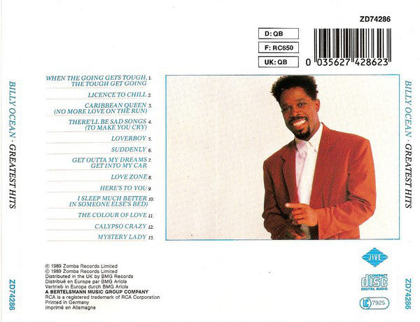 Billy Ocean : Greatest Hits (CD, Comp, RE)