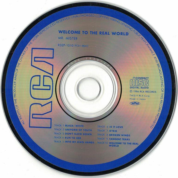 Mr. Mister : Welcome To The Real World (CD, Album)