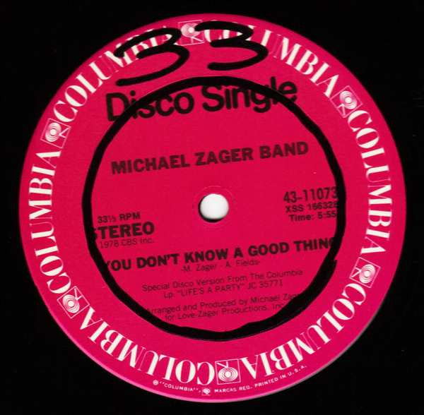 The Michael Zager Band : You Don't Know A Good Thing (12", Single)